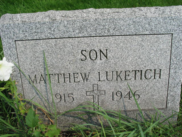 Matthew Luketich tombstone